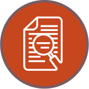 document with magnifying glass